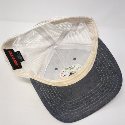 Sia's Italian Ice Snapback Mesh Back Trucker Hat Gray One Size Otto