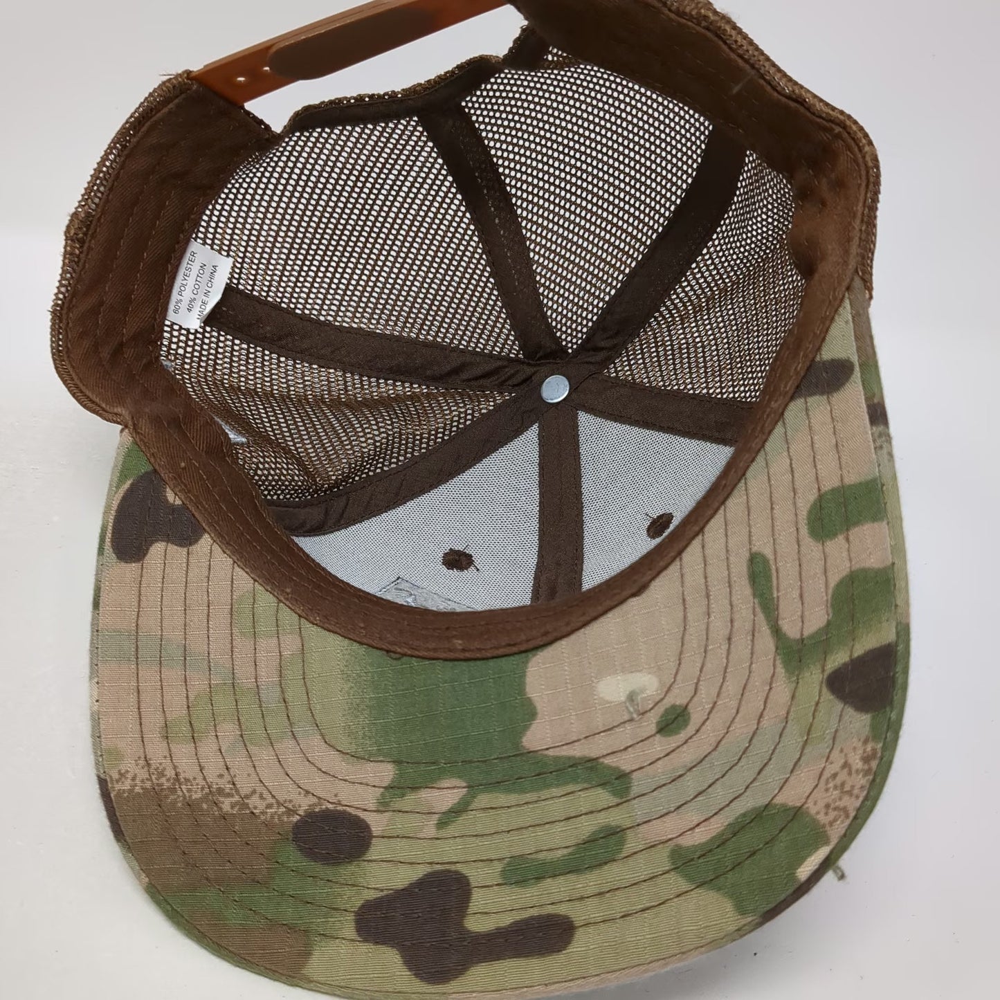 VI AM Outdoors Trucker Hat Green Snapback One Size Bozeman Montana American Flag