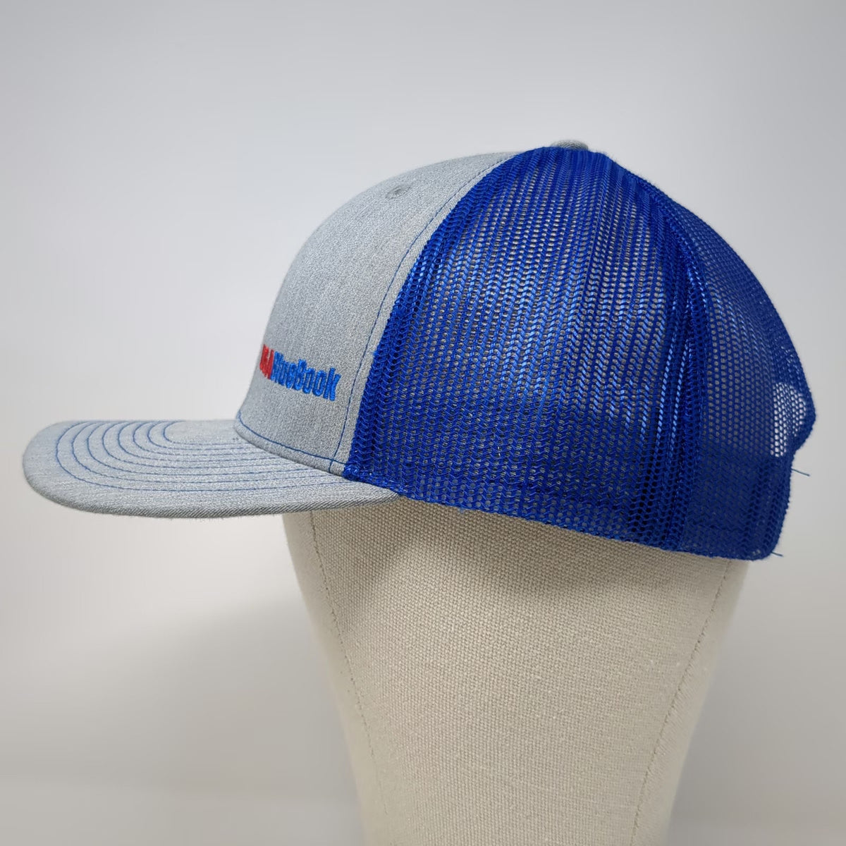 Richardson Trucker Hat Gray Blue One Size USABlueBook Style 112 Mesh Snapback