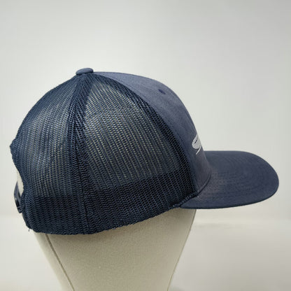 Yupoong Trucker Hat Blue One Size White Iguana Mesh Snapback Baseball Cap