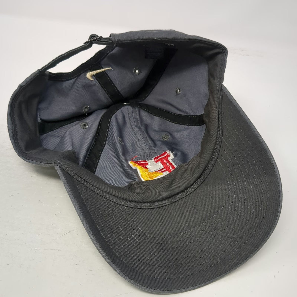 Nike Baseball Cap Gray One Size Heritage86 Dri-FIT Letter H Logo Slideback Hat