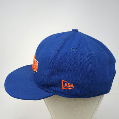 Denver Broncos NFL New Era Snapback Blue One Size Hat 9FIFTY Flat Brim Script