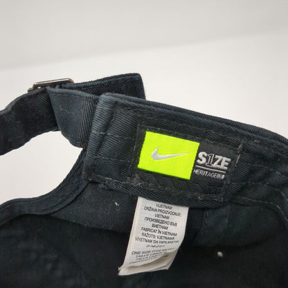Nike Slideback Hat Black One Size Adjustable Embroidered Swoosh Heritage86
