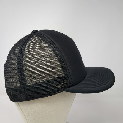 Lib Tech Trucker Hat Black One Size 20 Year Anniversary Gold Graphic Snapback