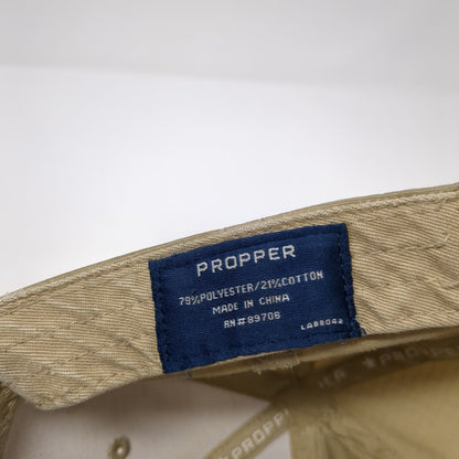 Propper Strapback Hat Tan One Size Adjustable Solid 6 Panel Vent Holes