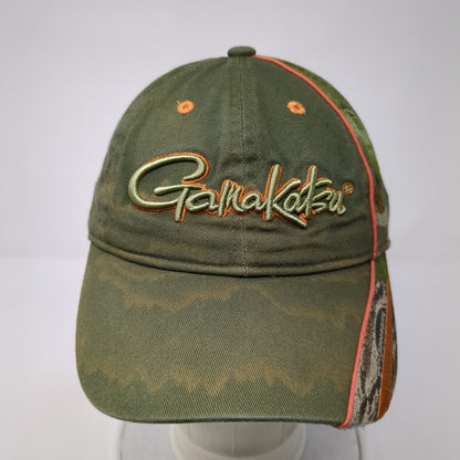 Gamakatsu Strapback Hat Green One Size Adjustable Embroidered 6 Panel