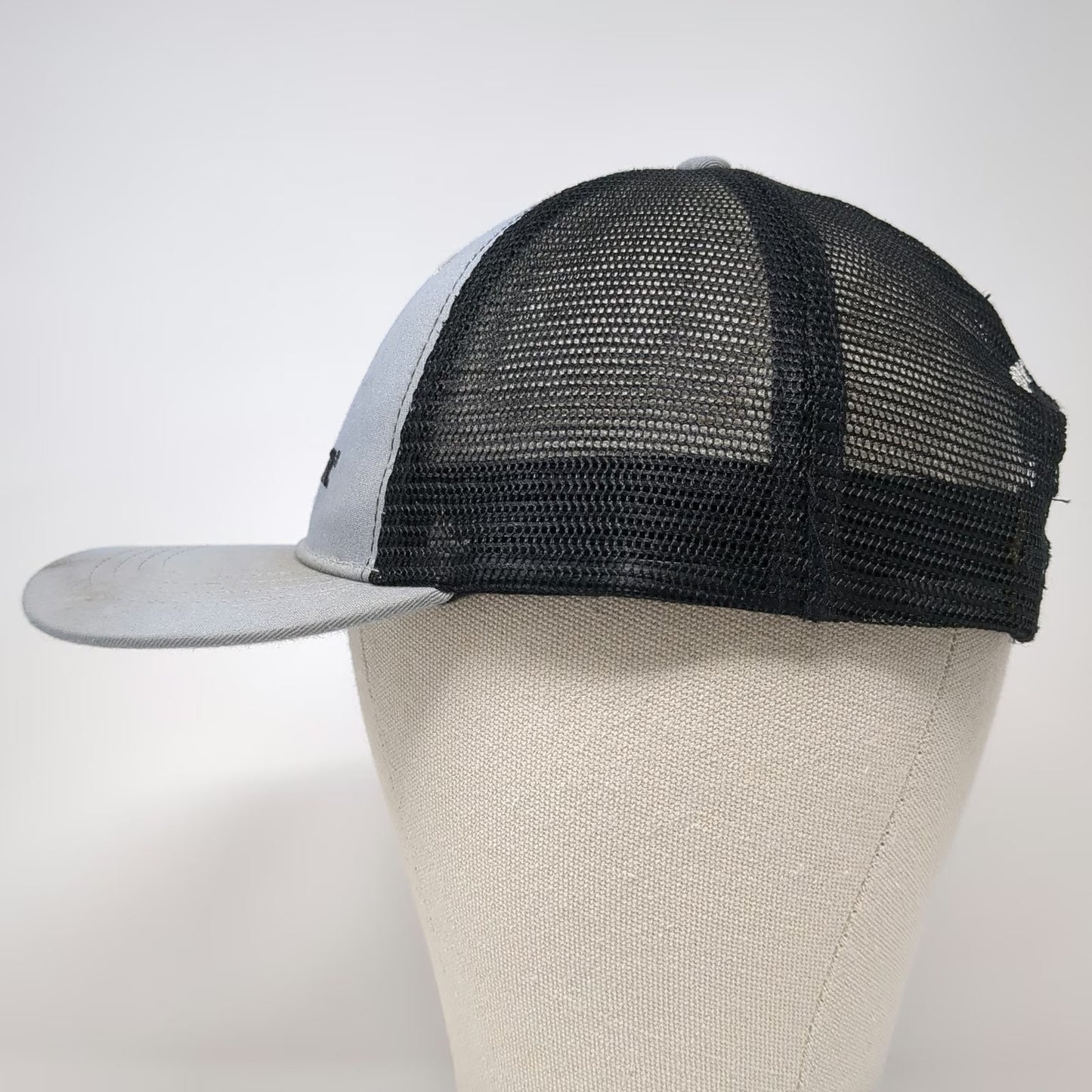 Hustler Trucker Hat Gray One Size Snapback Mesh Back Codys Power Mower Equipment