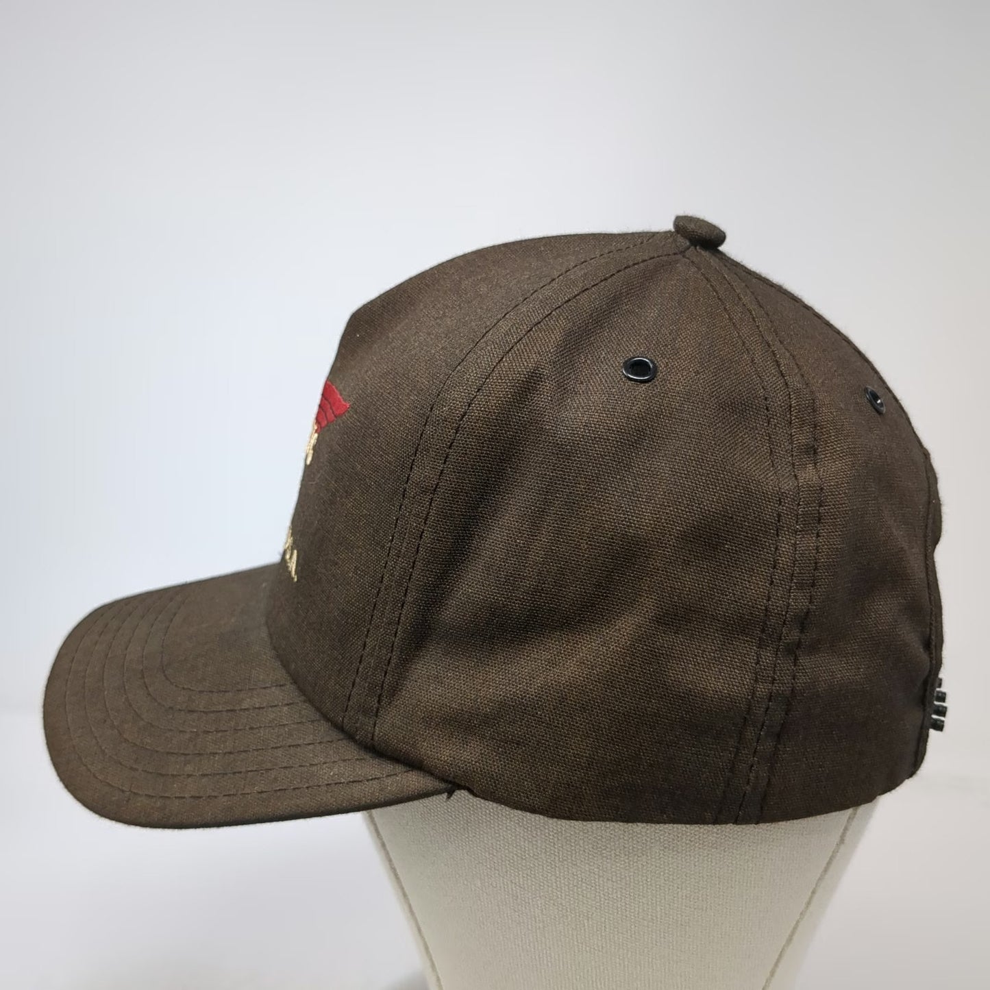 Kap King Trucker Brown Red Wing Shoes Snapback Hat Made in USA Vintage