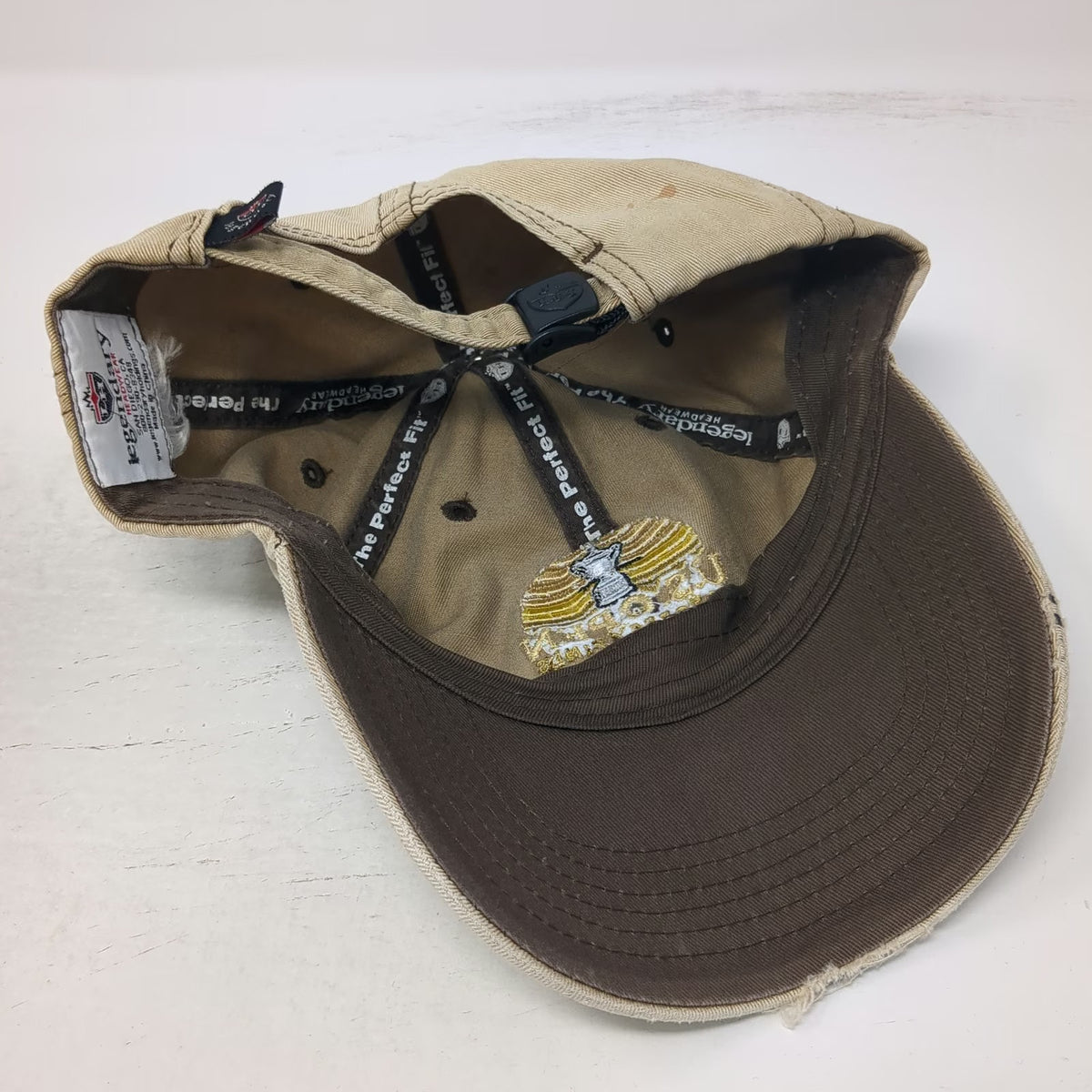 Legendary Headwear Baseball Cap Beige OSFM 2008 US Open Torrey Pines Golf hat