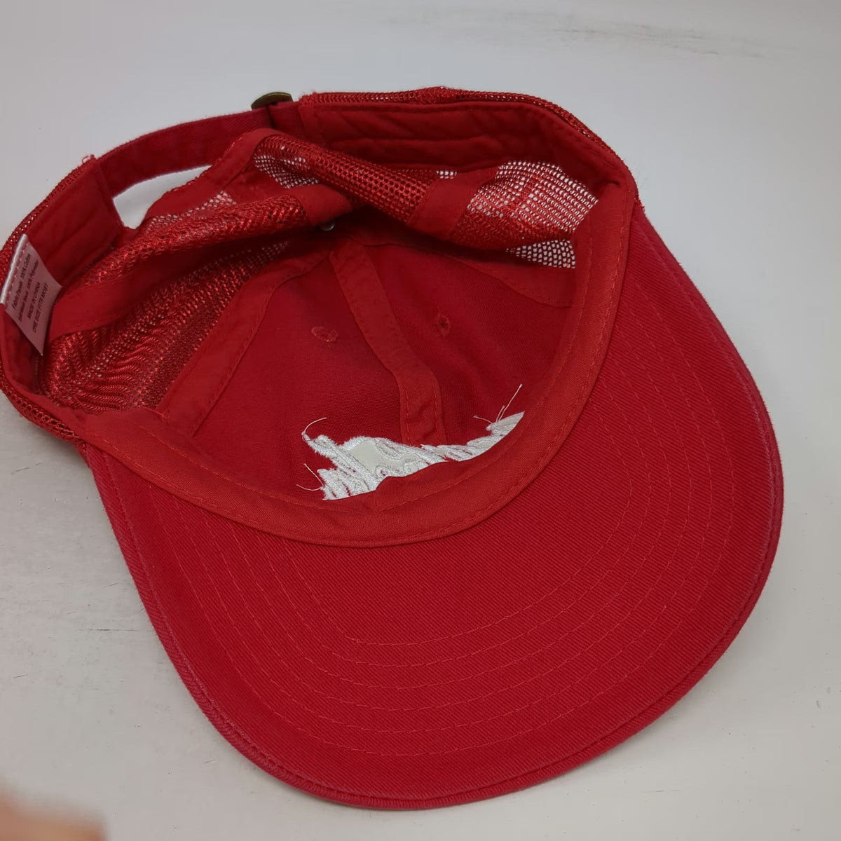 Coca-Cola Logo Red OSFM Baseball Cap Hat Mesh Back Slideback Embroidered Cotton