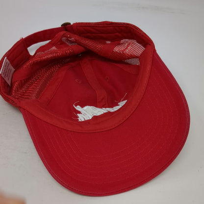 Coca-Cola Logo Red OSFM Baseball Cap Hat Mesh Back Slideback Embroidered Cotton