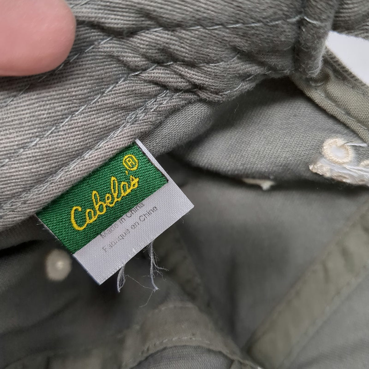 Cabela's Baseball Cap Gray One Size 50th Anniversary 1961-2011 Slideback Hat