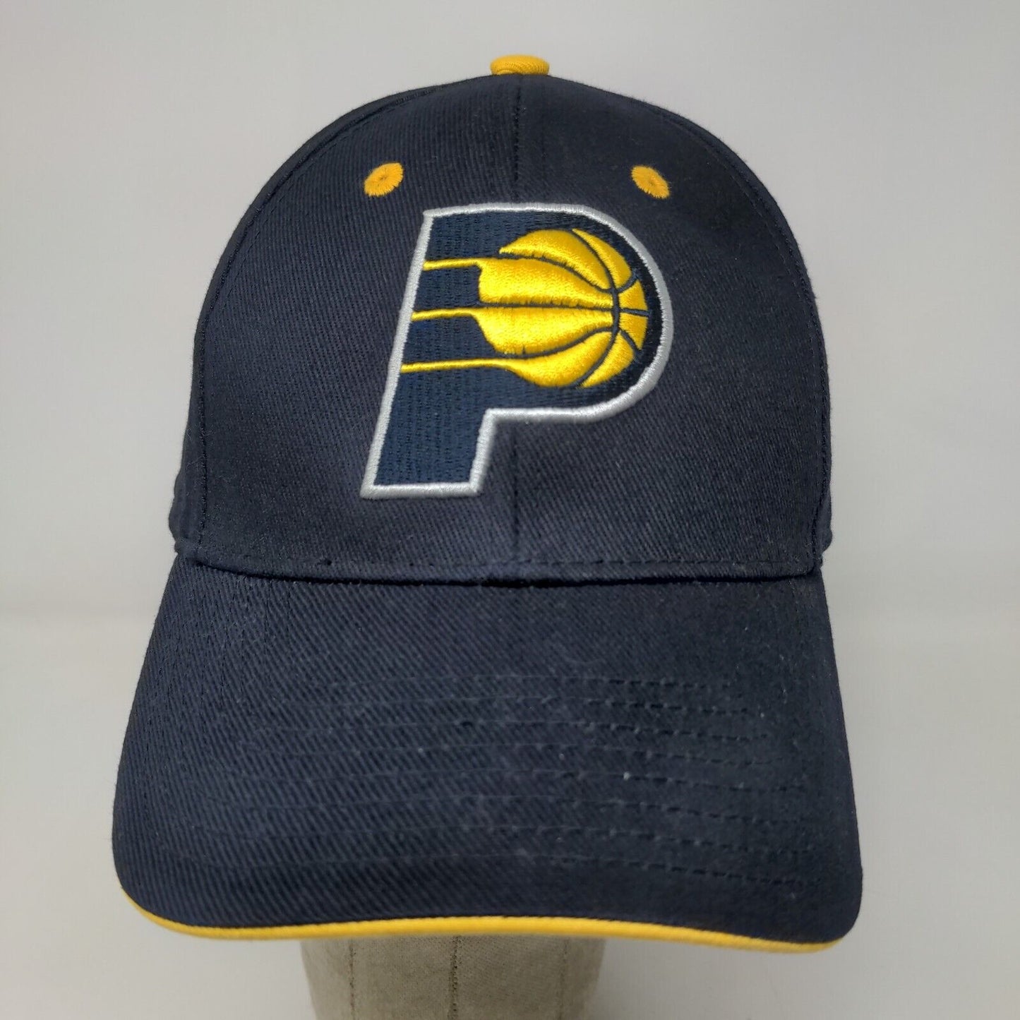 Fan Favorite Men's Strapback Hat Blue Size OSFA Embroidered NBA Indiana Pacers