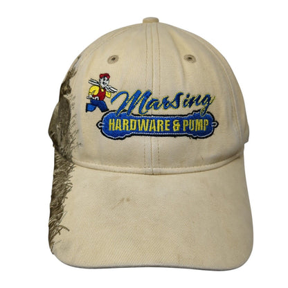 Marsing Hardware & Pump Strapback Hat Tan One Size Embroidered Dri Duck