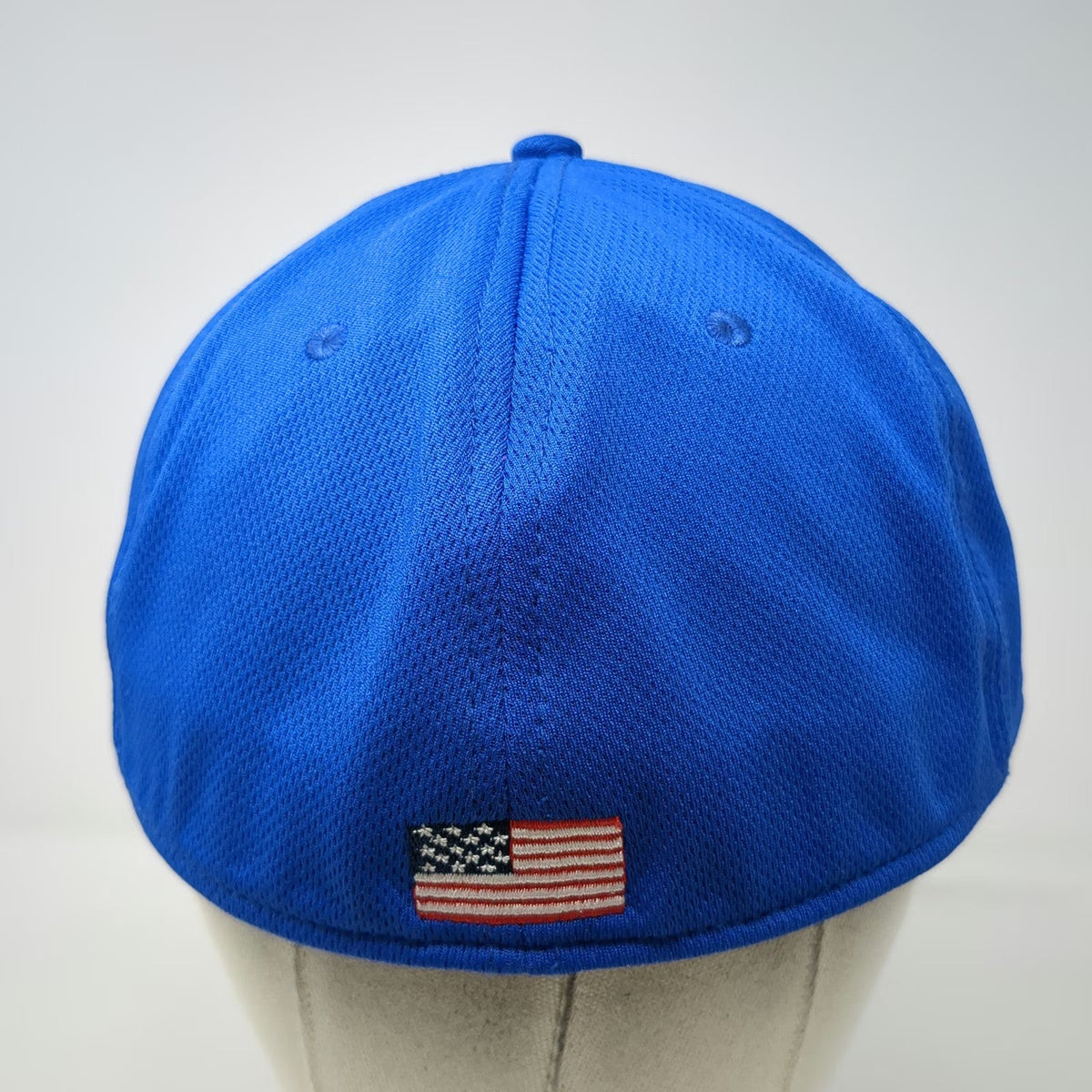 Novus Baseball Cap Blue XL SPF Logo American Flag Stretch Fit Hat Performance