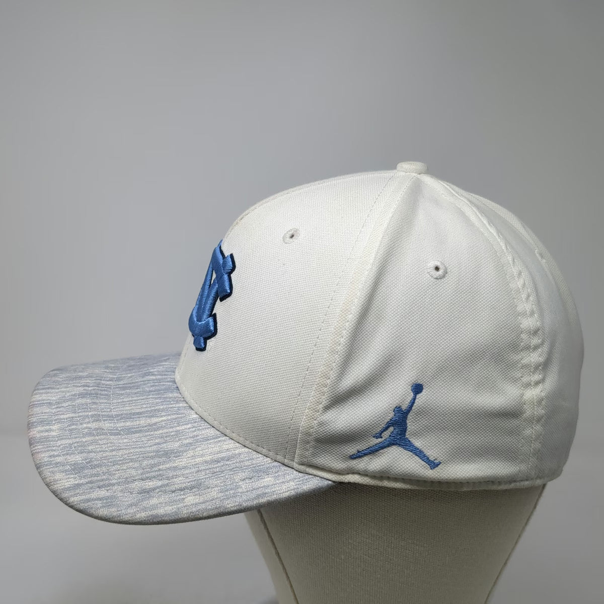 Jordan Baseball Cap White One Size UNC Carolina Tar Heels NC Logo Dri-Fit Hat