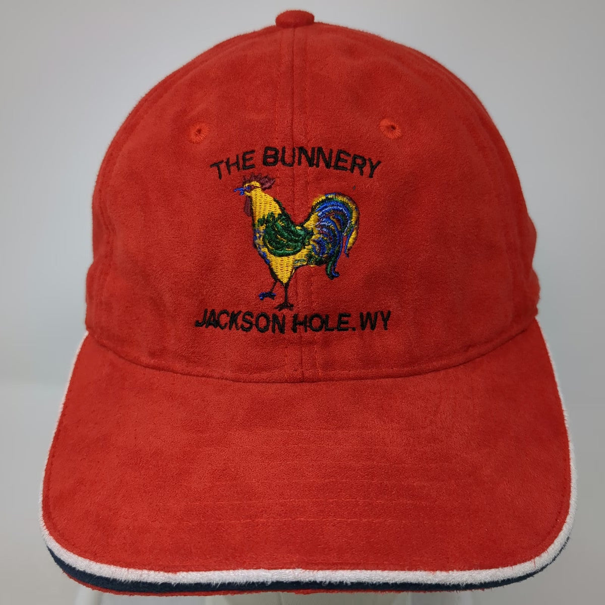 Dog Daze The Bunnery Jackson Hole WY Rooster Red One Size Baseball Cap Hat