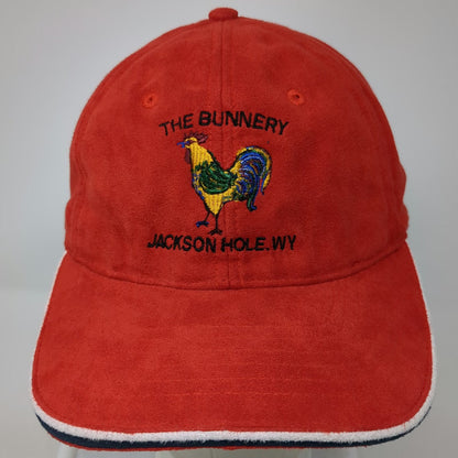 Dog Daze The Bunnery Jackson Hole WY Rooster Red One Size Baseball Cap Hat
