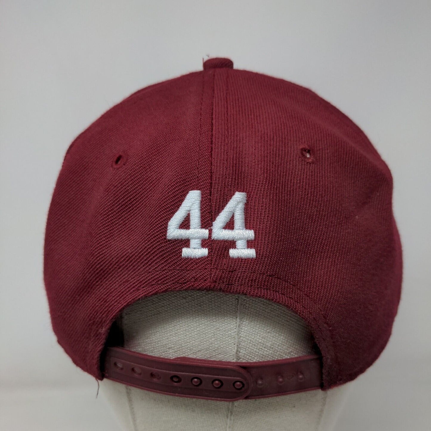 Gump 44 Snapback Hat Red One Size Embroidered 6 Panel Nostalgia