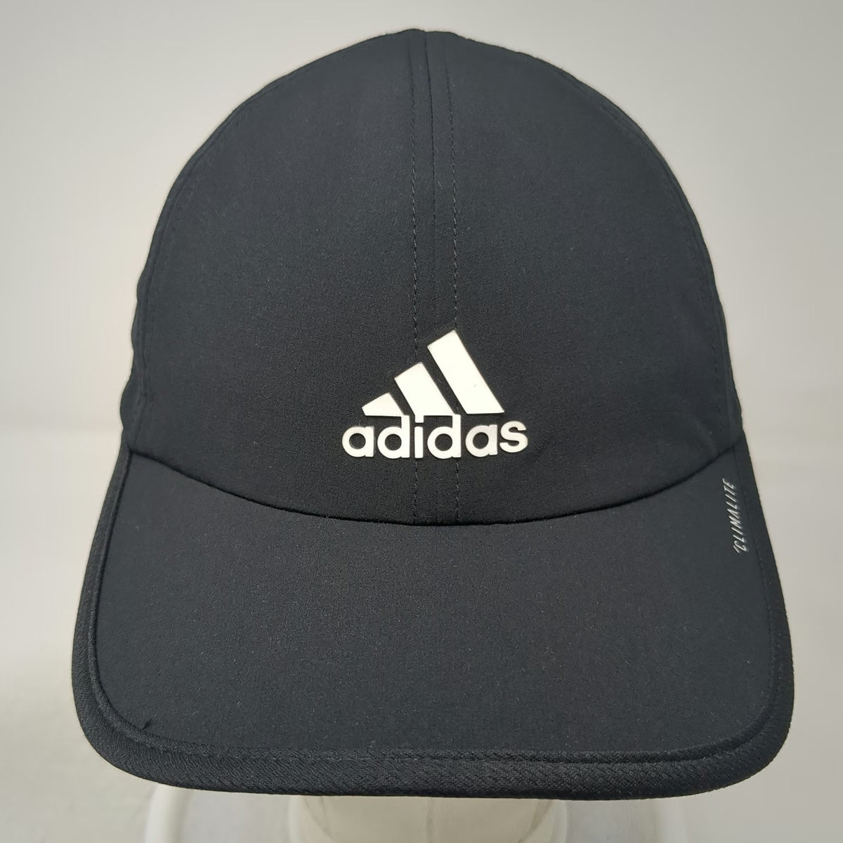 Adidas Baseball Cap Black One Size Climalite Mesh Strapback Sport Running Hat