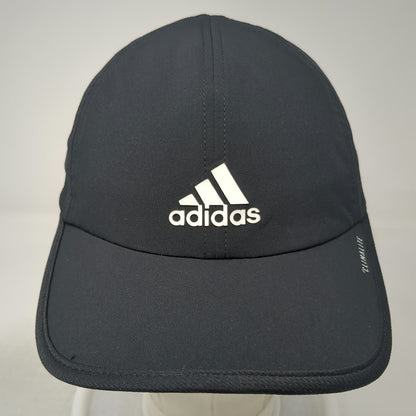 Adidas Baseball Cap Black One Size Climalite Mesh Strapback Sport Running Hat