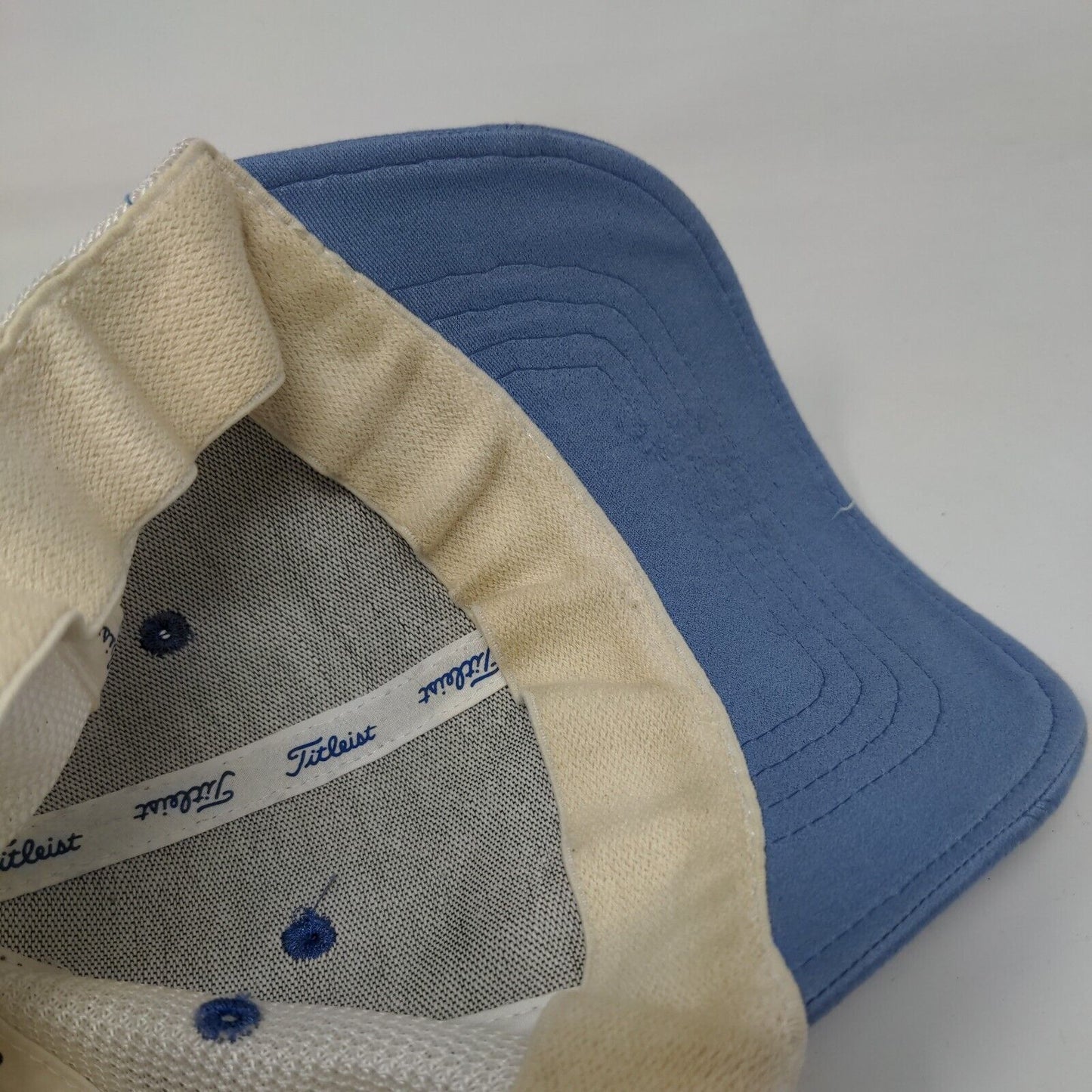 Titleist Mesh Back Fitted Hat S/M Embroidered Colorblock Vent Holes
