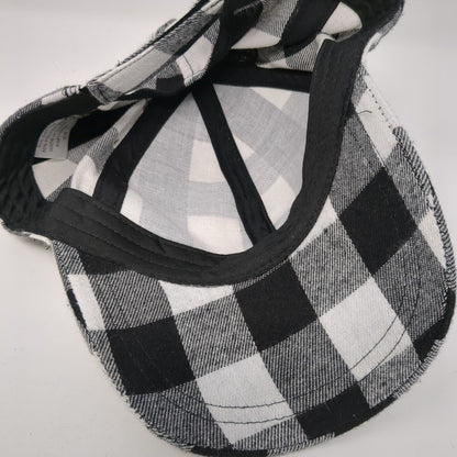 Unbranded Strapback Hat Multi One Size Buffalo Plaid Check Adjustable