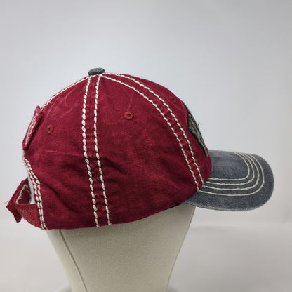 Robin Ruth Harvard University Baseball Cap Red One Size Gray Brim Strapback Hat
