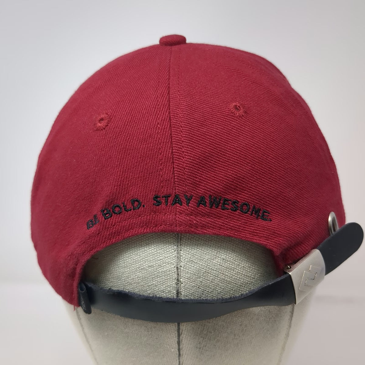 No Star Supply Co 5 Panel Red Hat One Size Rope Strapback Geometric Logo Cotton