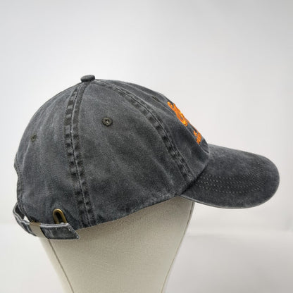 Anvil Baseball Cap Gray One Size Hunt's Oyster Bar Eat em Raw Slideback Hat