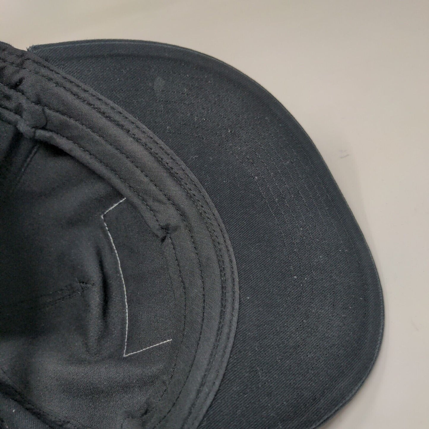 Quiksilver Flag Patch Snapback Hat Black OSFM Adjustable Vent Holes