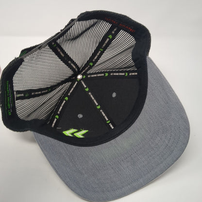 Get Moving Forward Logo Snapback Trucker Hat Gray One Size Colorblock