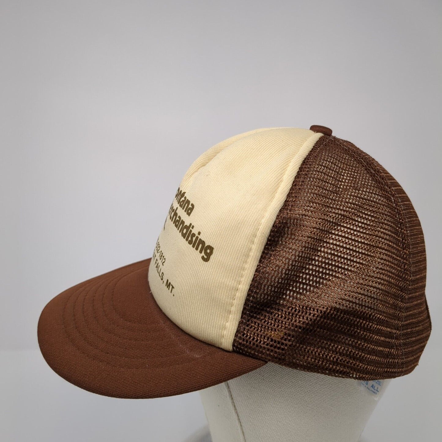 Montana Merchandising Inc Snapback Trucker Hat Brown One Size Mesh Back