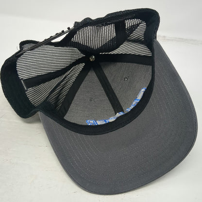 Richardson 112 Trucker Hat Gray One Size Cruzer Blue Embroidery Snapback Mesh