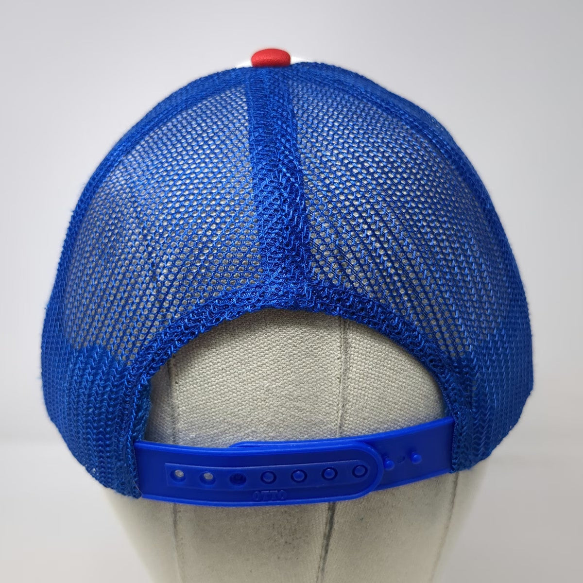 Otto Trucker Hat White Blue Red One Size K-Coast Surf Shop Cape Charles VA Rope