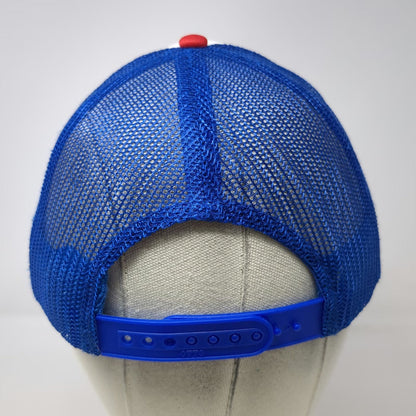 Otto Trucker Hat White Blue Red One Size K-Coast Surf Shop Cape Charles VA Rope