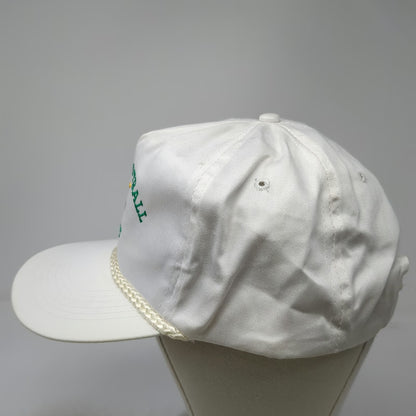 Four Seasons Trucker White One Size Hat Shrine Football NH VT Rope Snapback