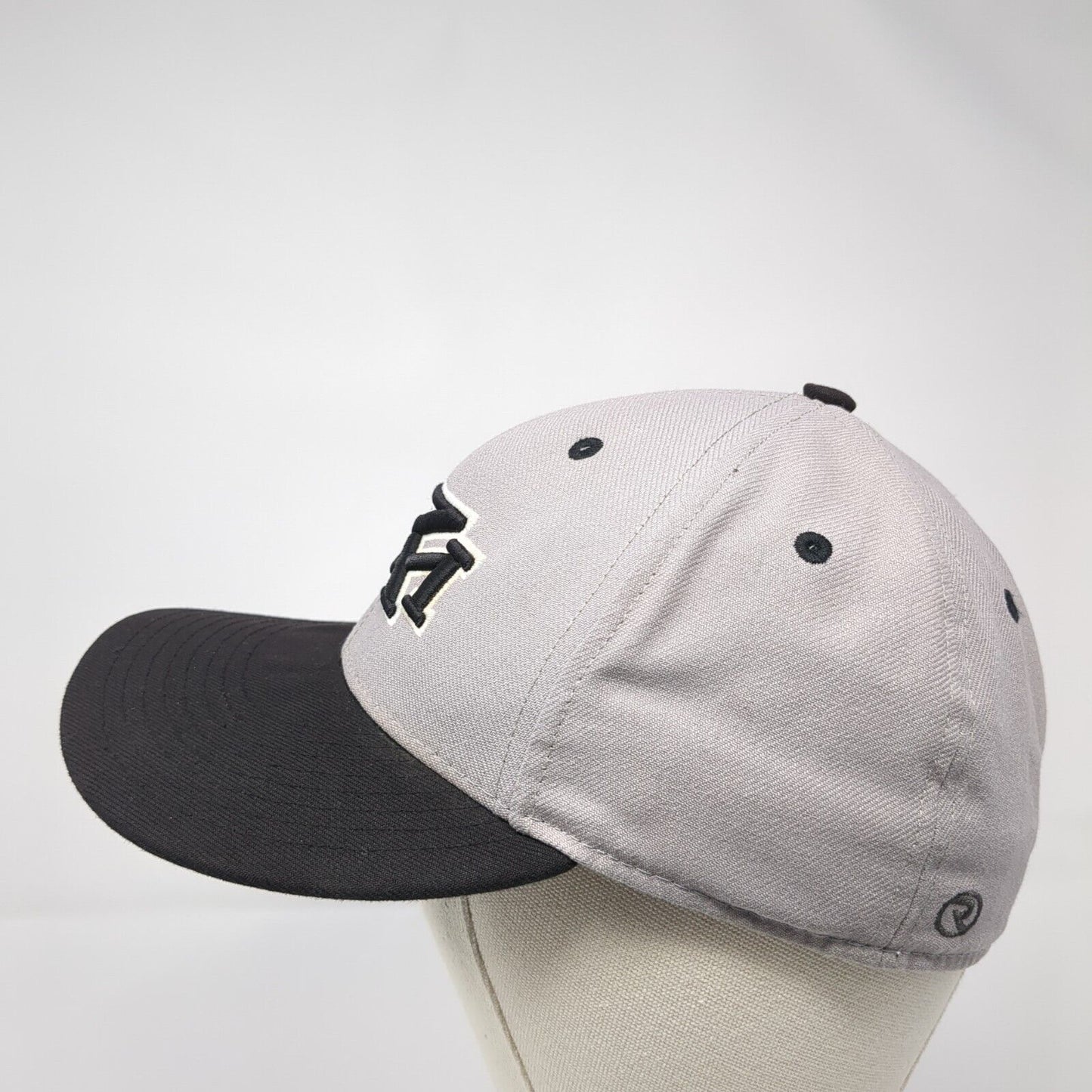 Rocky Fitted Hat Gray 7 1/4 Embroidered Vented Holes 6 Panel Surge Richardson
