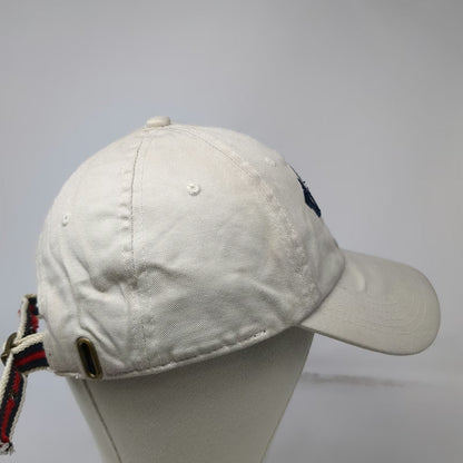 G.H. Bass Baseball Cap Beige One Size USA Shield Slideback Cotton Pattern Hat