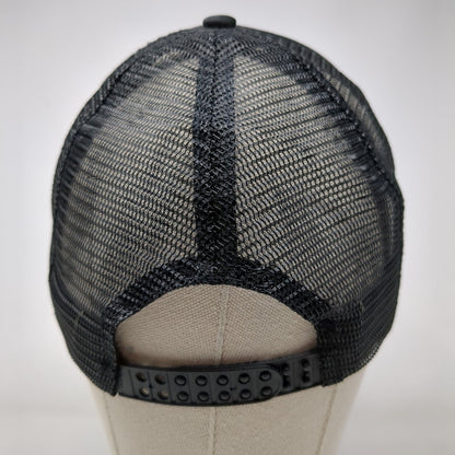 Intrepid Clothing Co. Snapback Trucker Hat Black OSFA Adjustable Mesh Back Rope