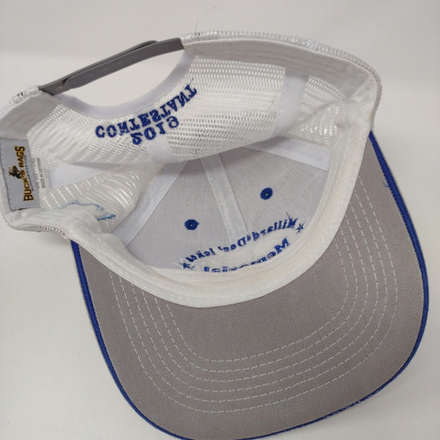 Millard "Doc" Ickes Memorial Snapback Trucker Hat Gray OSFA Colorblock