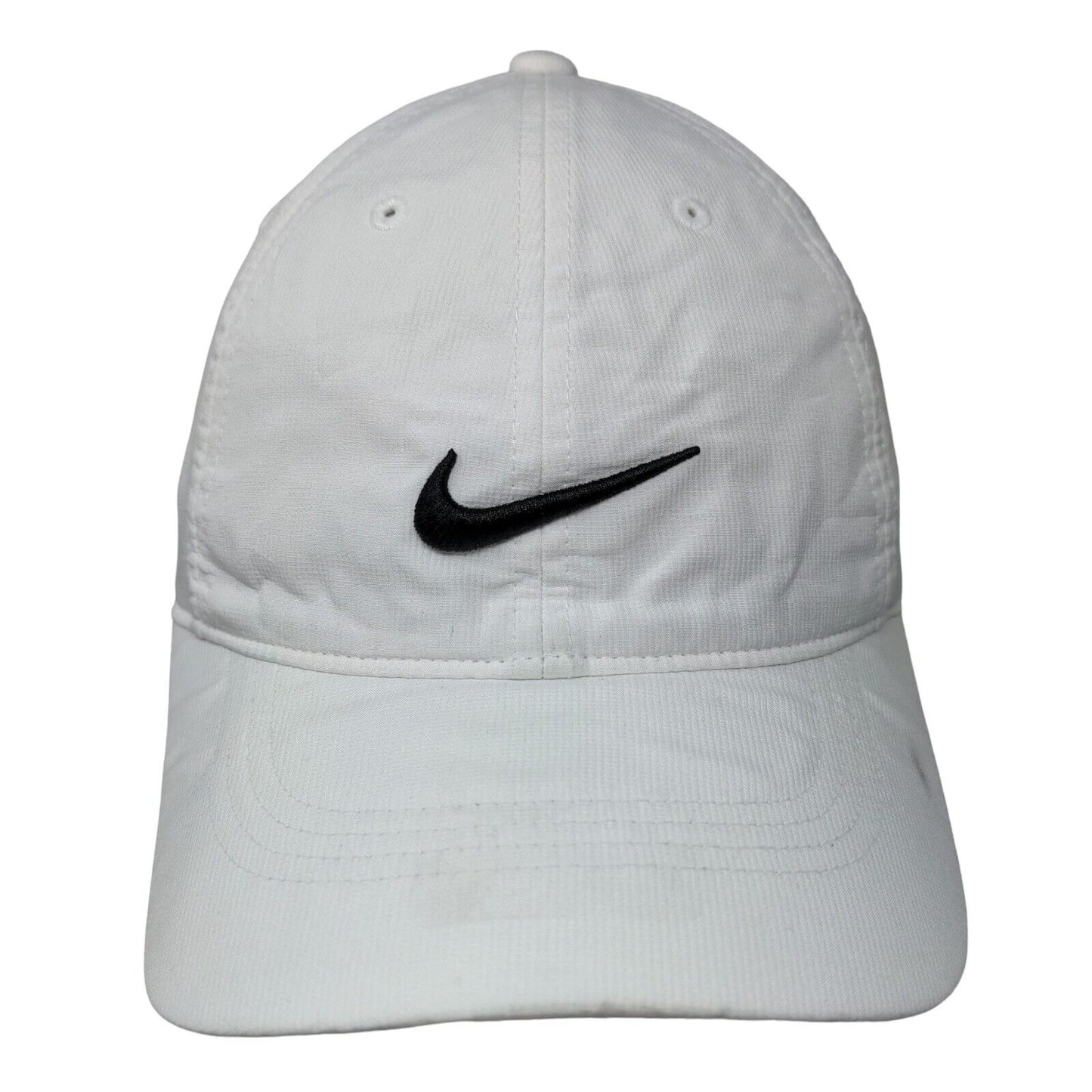 Nike Strapback Hat White OSFM Adjustable Embroidered Swoosh Legacy91 Dri-Fit