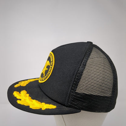 National Rifle Association of America Snapback Trucker Hat Black OS Mesh Back