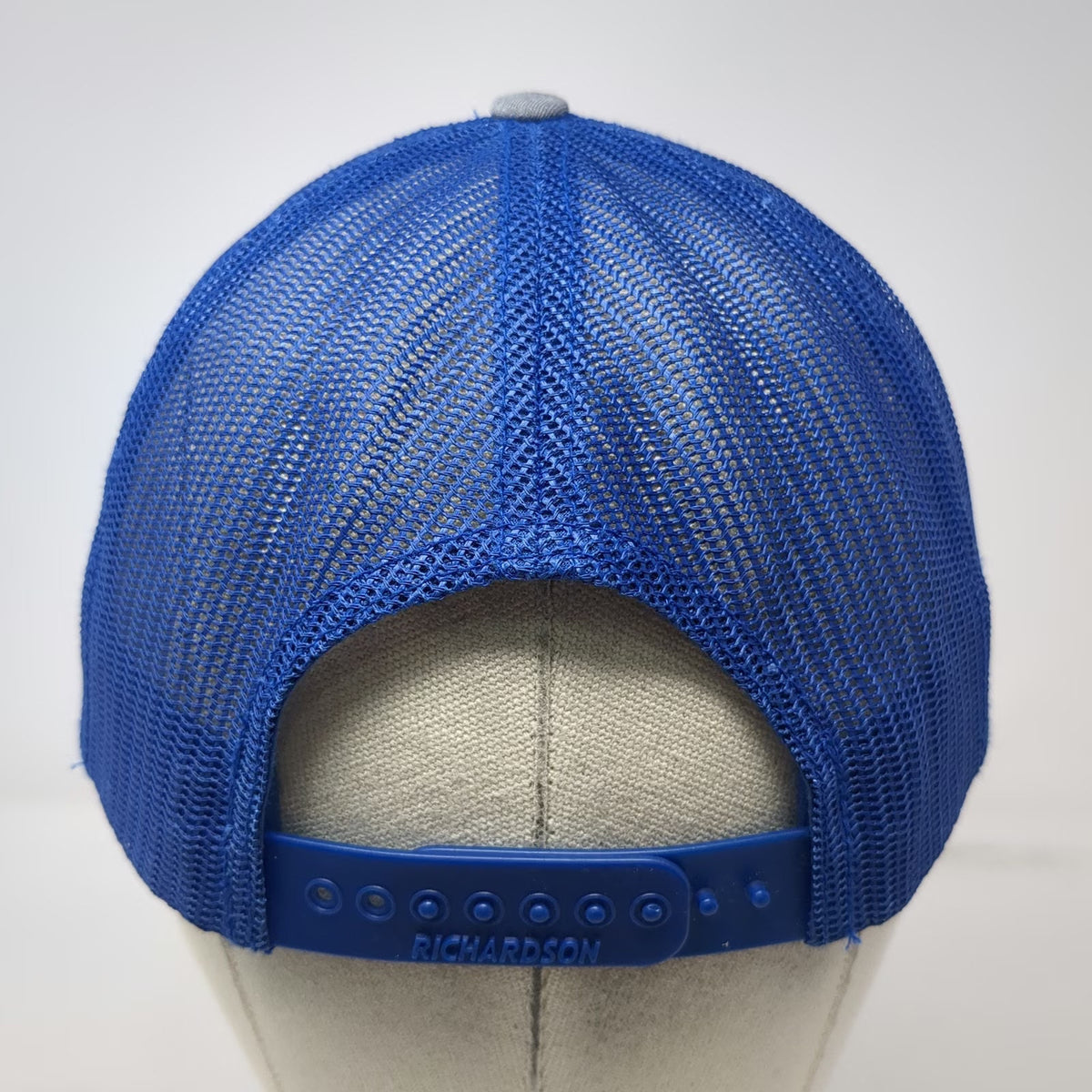 Richardson Trucker Hat Gray Blue One Size Tobias Ellis Farrier Service Snapback