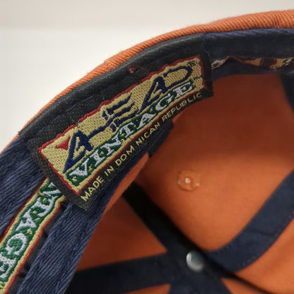 Ahead Baseball Cap Orange One Size Del Monte Golf Course Slideback Hat Est 1897