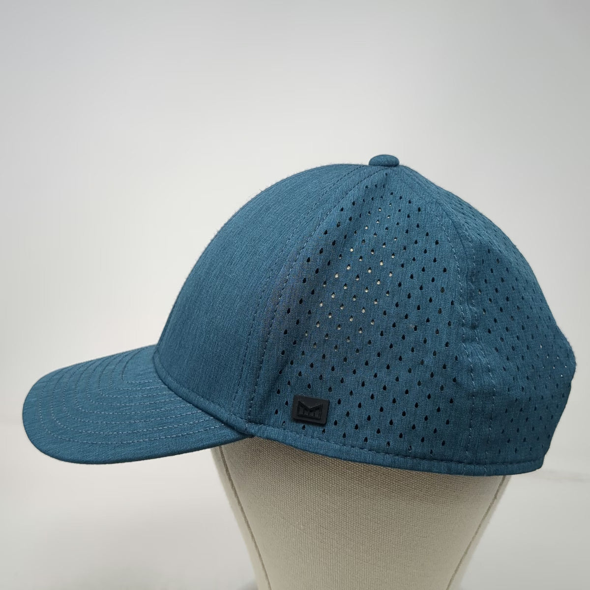 Melin A-Game Hydro Trucker Hat Blue One Size Perforated Performance Snapback