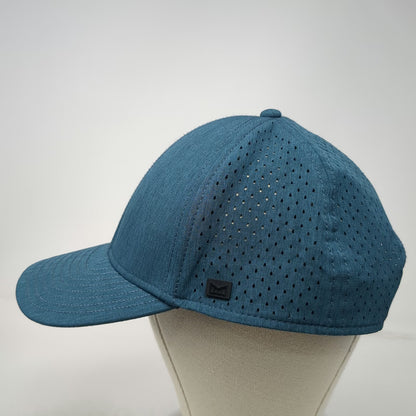 Melin A-Game Hydro Trucker Hat Blue One Size Perforated Performance Snapback