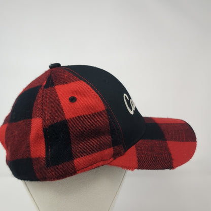 Cabela's Spell Out Snapback Hat Multicolor One Size Plaid Embroidered