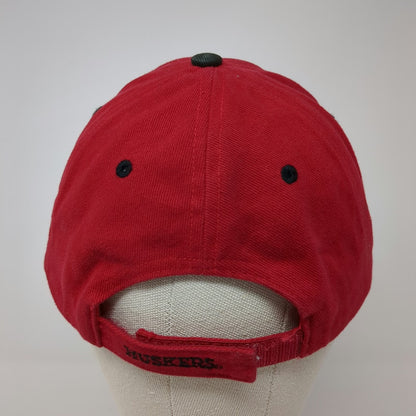 Signatures Nebraska Cornhuskers NCAA Hat Red Black White One Size Strapback Logo