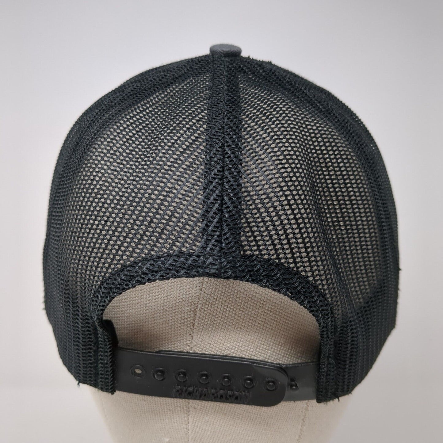 Proof Snapback Mesh Back Trucker Hat Gray One Size Adjustable Richardson